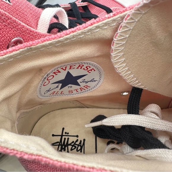 Converse Stussy Chuck Taylor x 70 Hi Surfman Pink Size 10 Mens / Size 12 Women - Picture 8 of 10